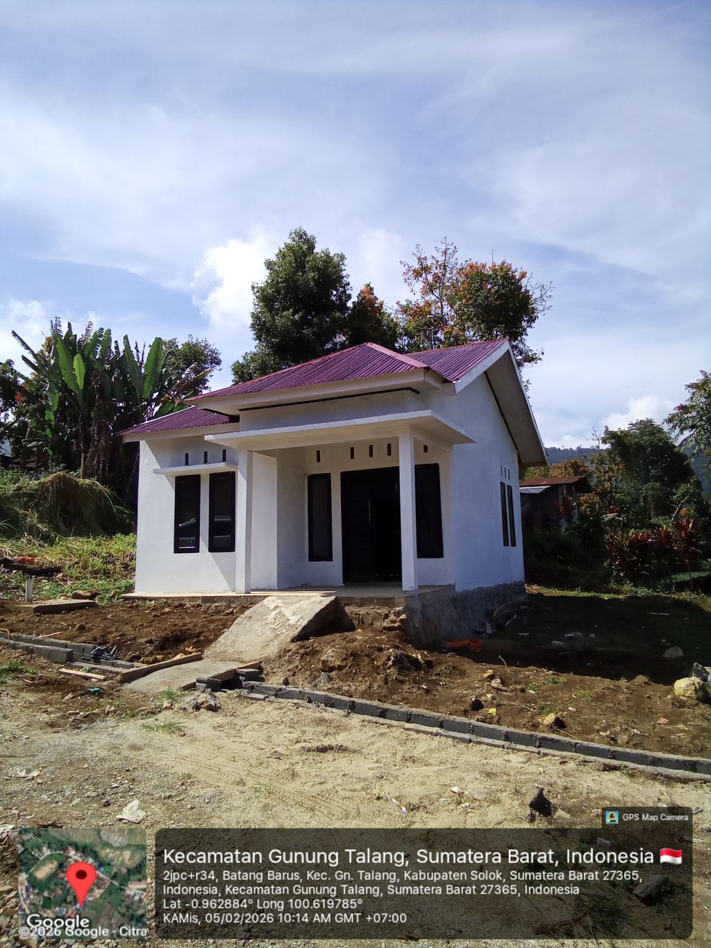 foto tampak rumah tipe 36 perumahan PERMATA KAYU ARO