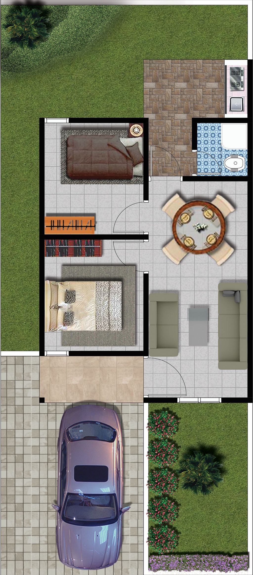 foto denah rumah tipe SUBSIDI perumahan NIRWANA RESIDENCE