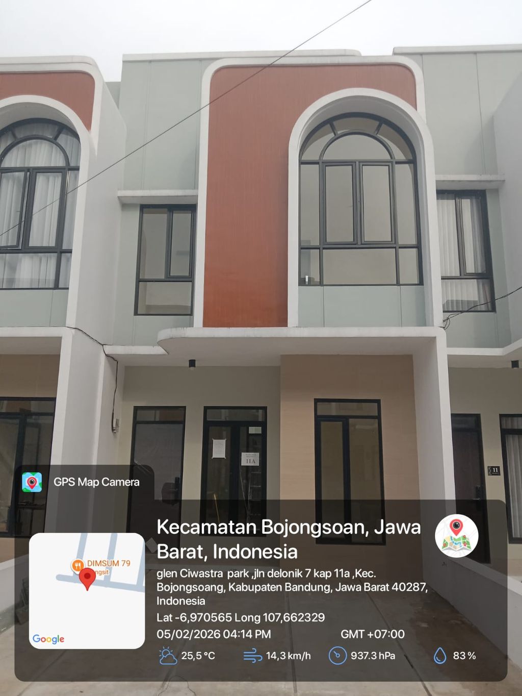 foto tampak rumah tipe 43 Compact 3 Kamar HC (485) perumahan G-Land Ciwastra Park 2