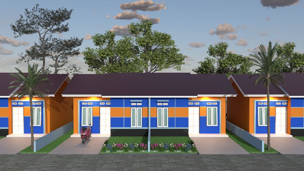 foto tampak rumah tipe 36/91 perumahan ROMEBY LESTARI I TAHAP V PENGEMBANGAN