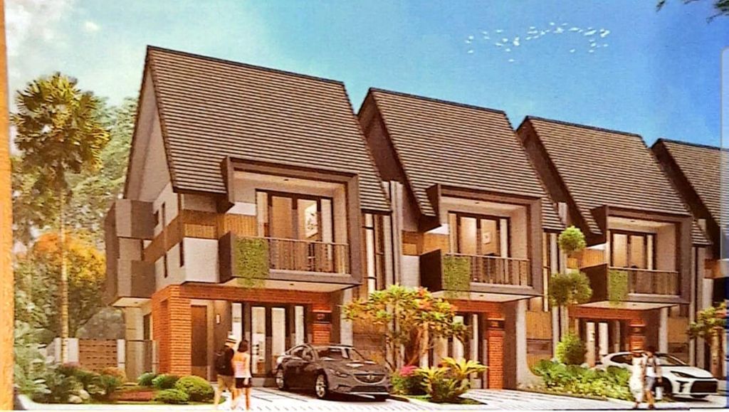 foto tampak rumah tipe 7 perumahan AURA HOME