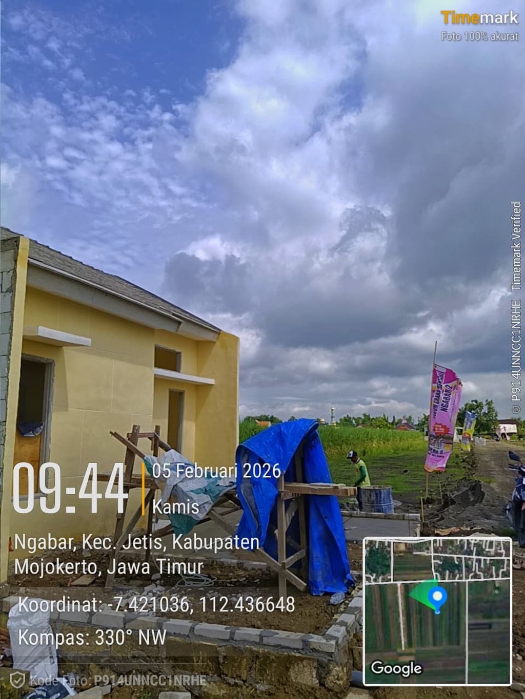 foto posisi tengah perumahan PERUMAHAN GRAHA MENTARI NGABAR 2