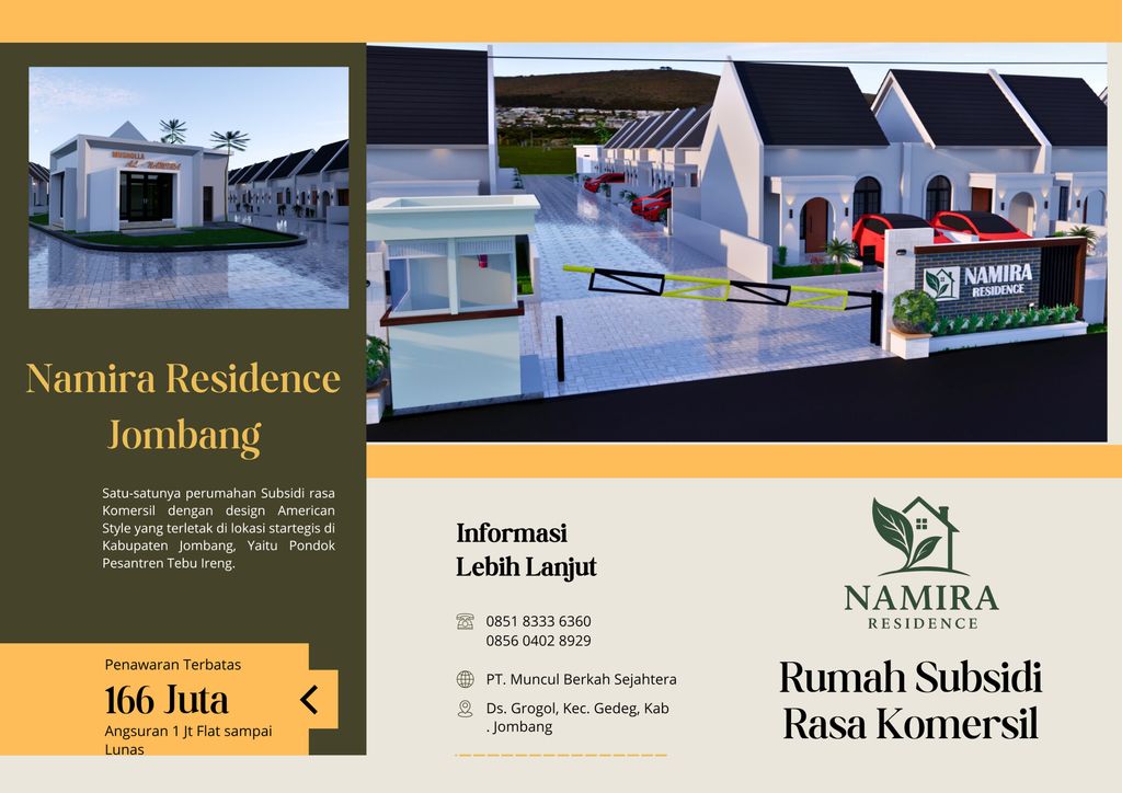 foto tampak rumah tipe 30 perumahan NAMIRA RESIDENCE 1