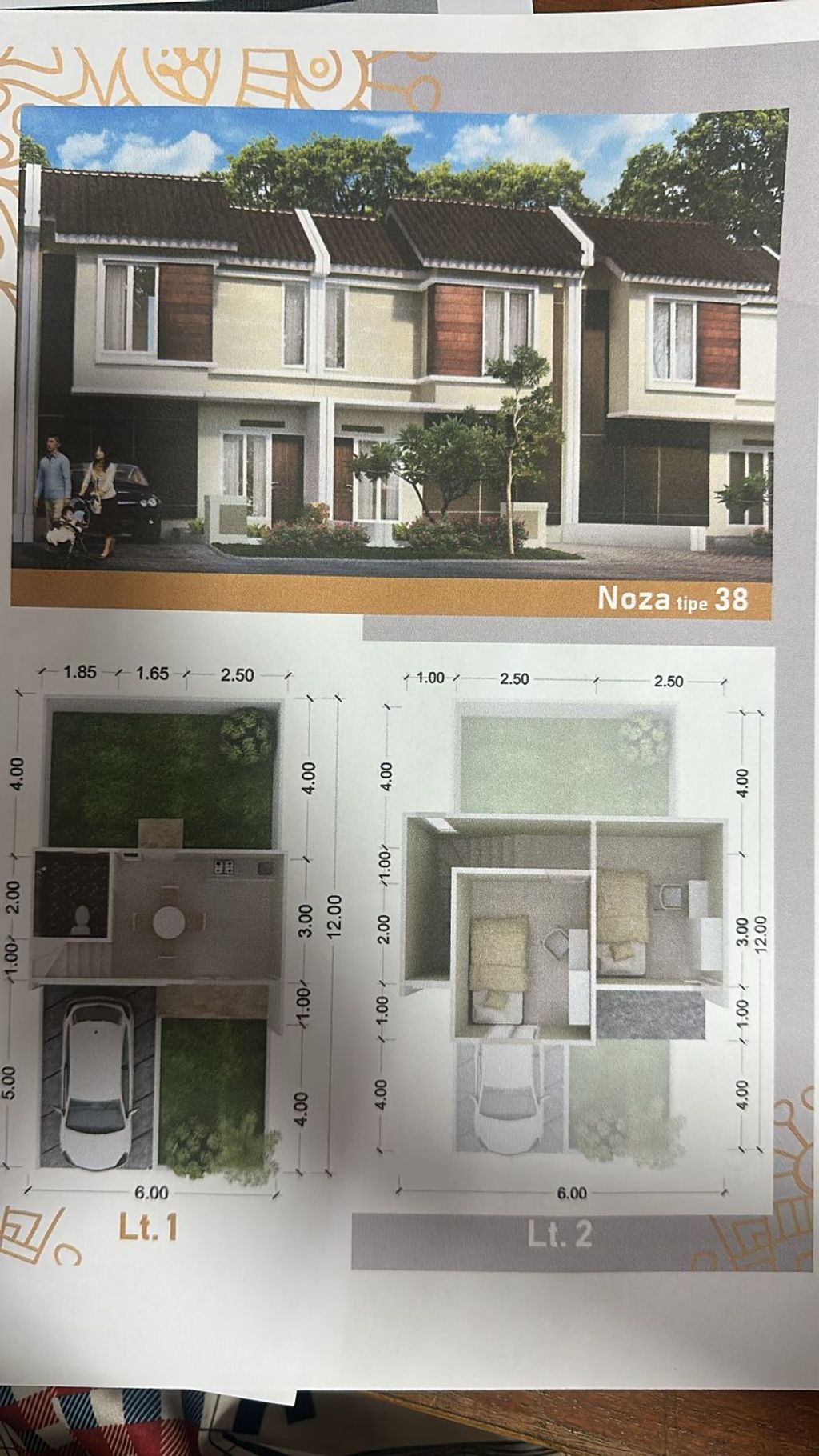 foto tampak rumah tipe NOZA perumahan GRAND ALEXANDRIA 1