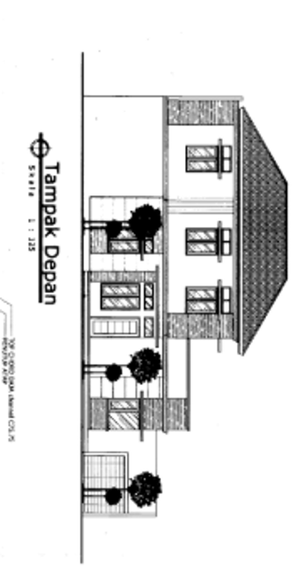 foto tampak rumah tipe Calathea Lutea - (D06 & D07) perumahan Graha Calathea