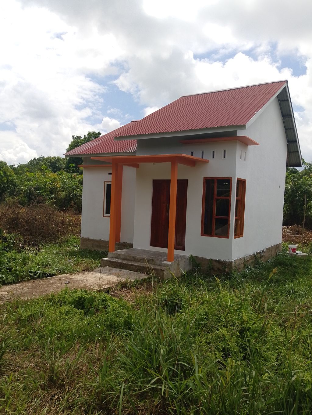 foto tampak rumah tipe 36 perumahan Balai Agung residence