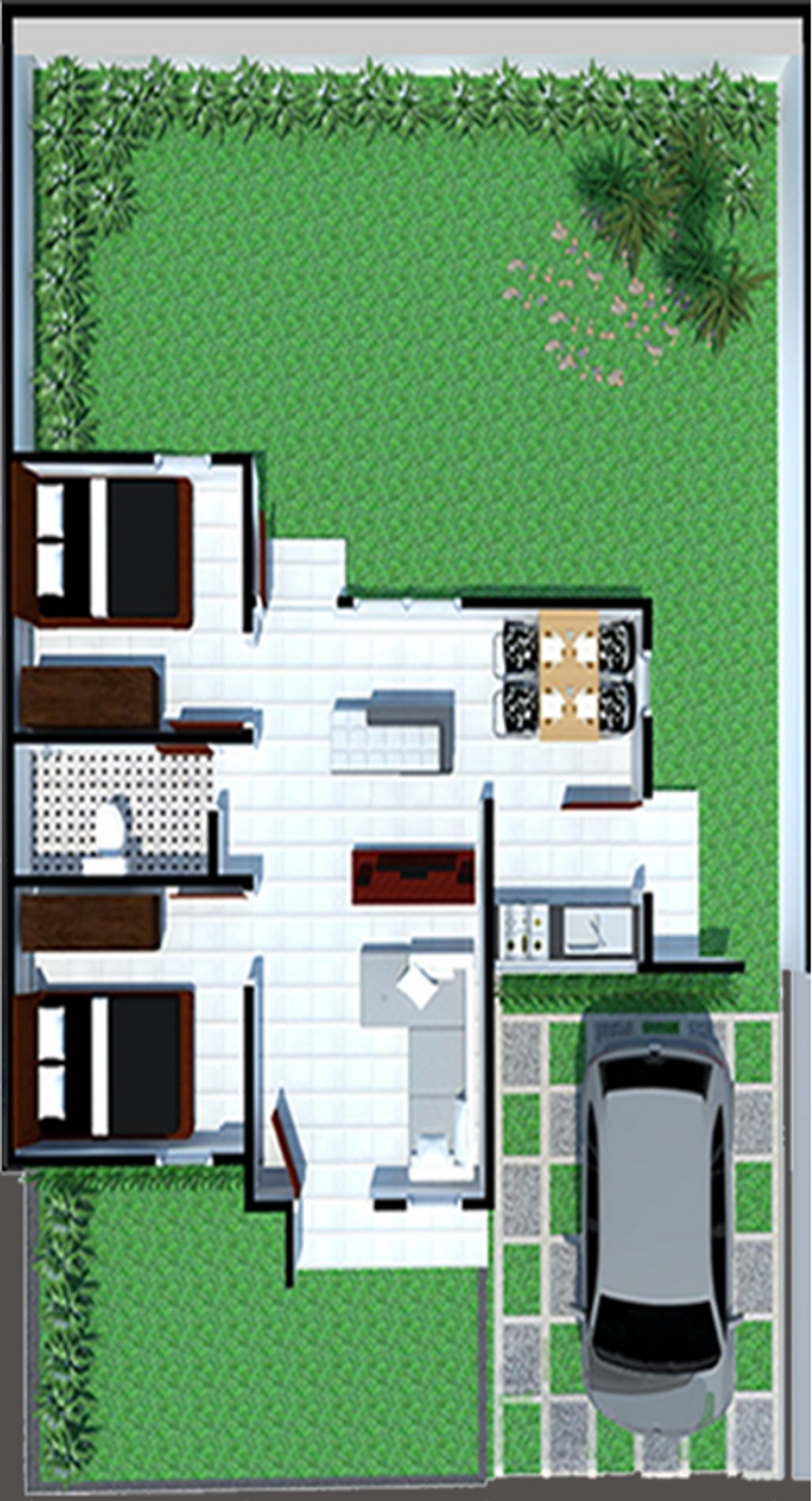 foto denah rumah tipe 54/301 (Komersil) perumahan Perumahan Permata Asri