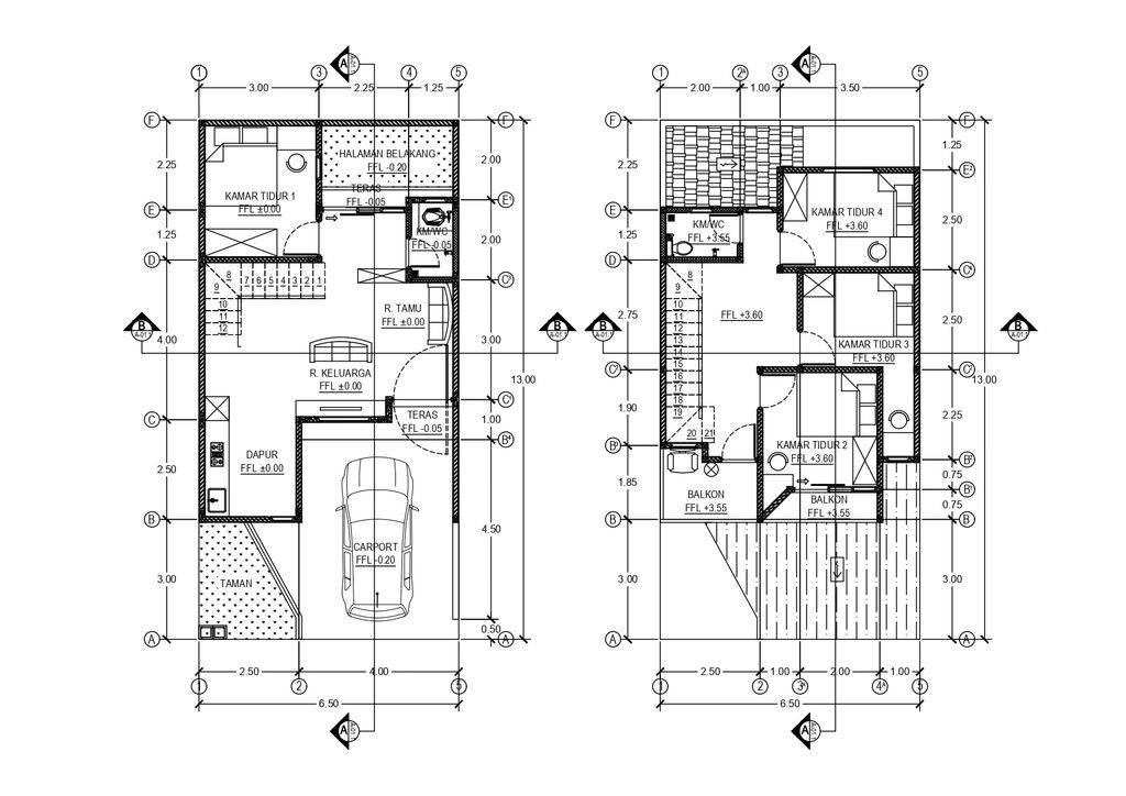 foto denah rumah tipe Ephemeral 103 perumahan Dreamville Land-Cluster Arden House