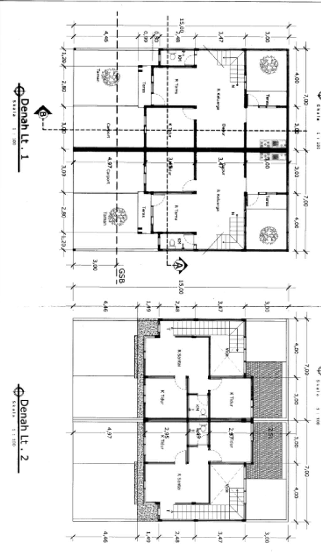 foto denah rumah tipe Calathea Crimson - (B09, B10, B11, C08, C09, C10) perumahan Graha Calathea