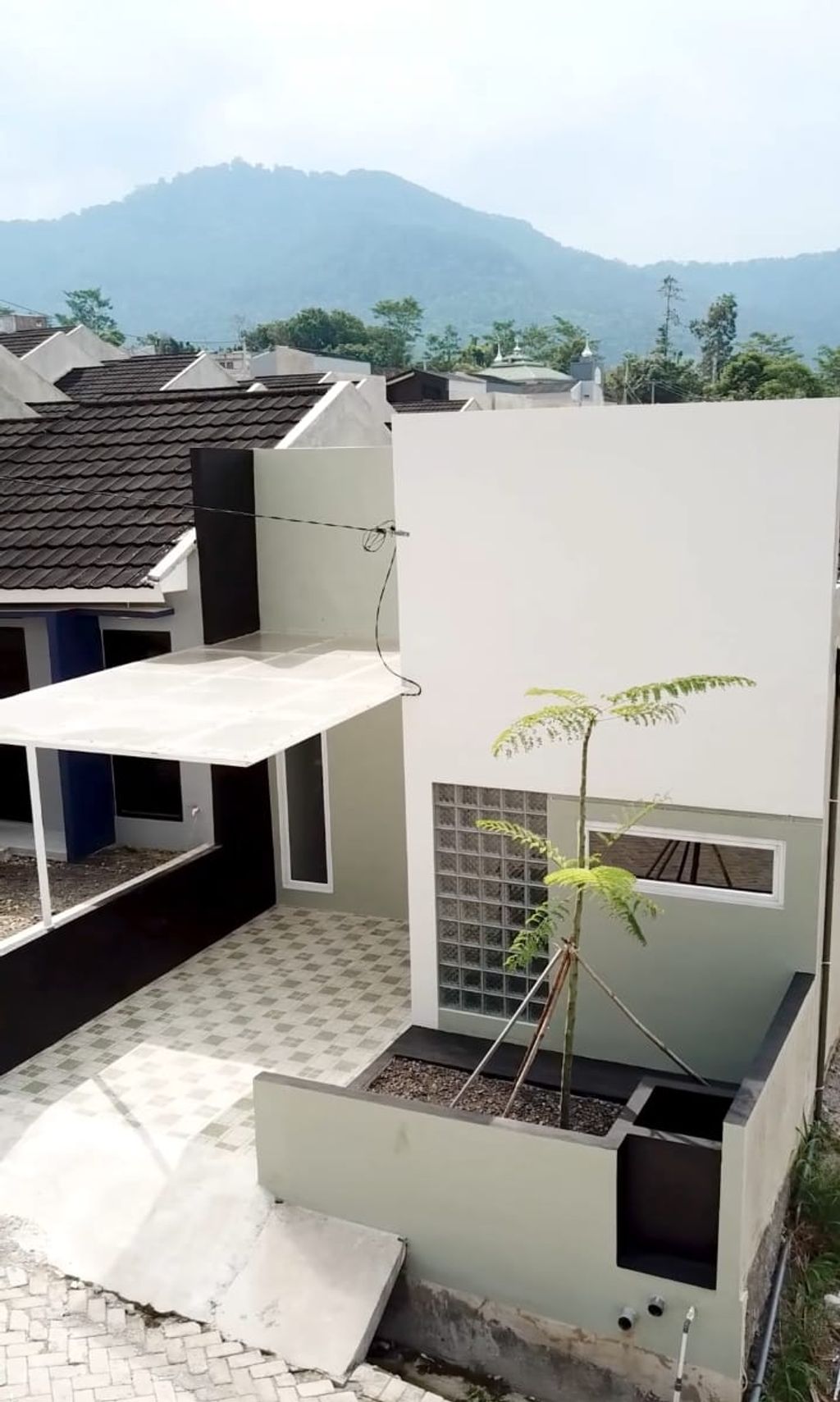 foto tampak rumah tipe DIAMOND perumahan Hukoci Green Residence