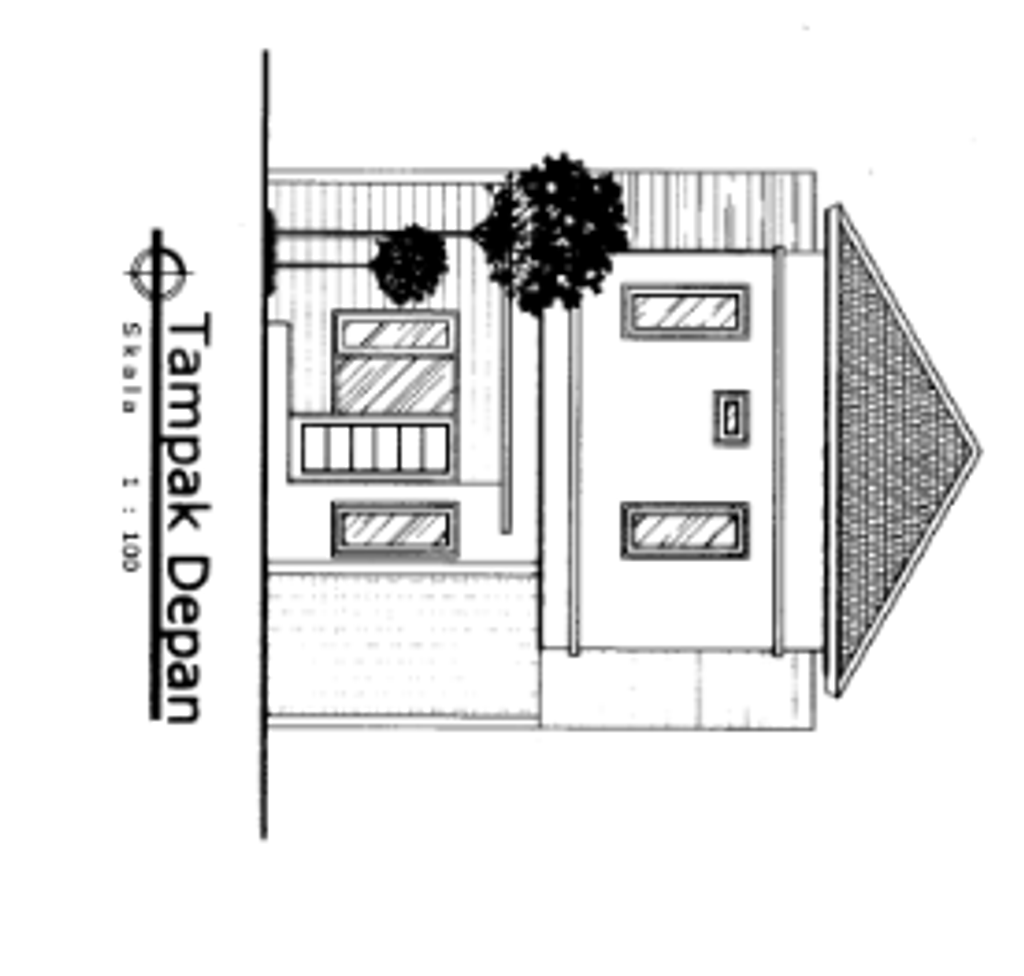 foto tampak rumah tipe Calathea Ornata (B03) perumahan Graha Calathea