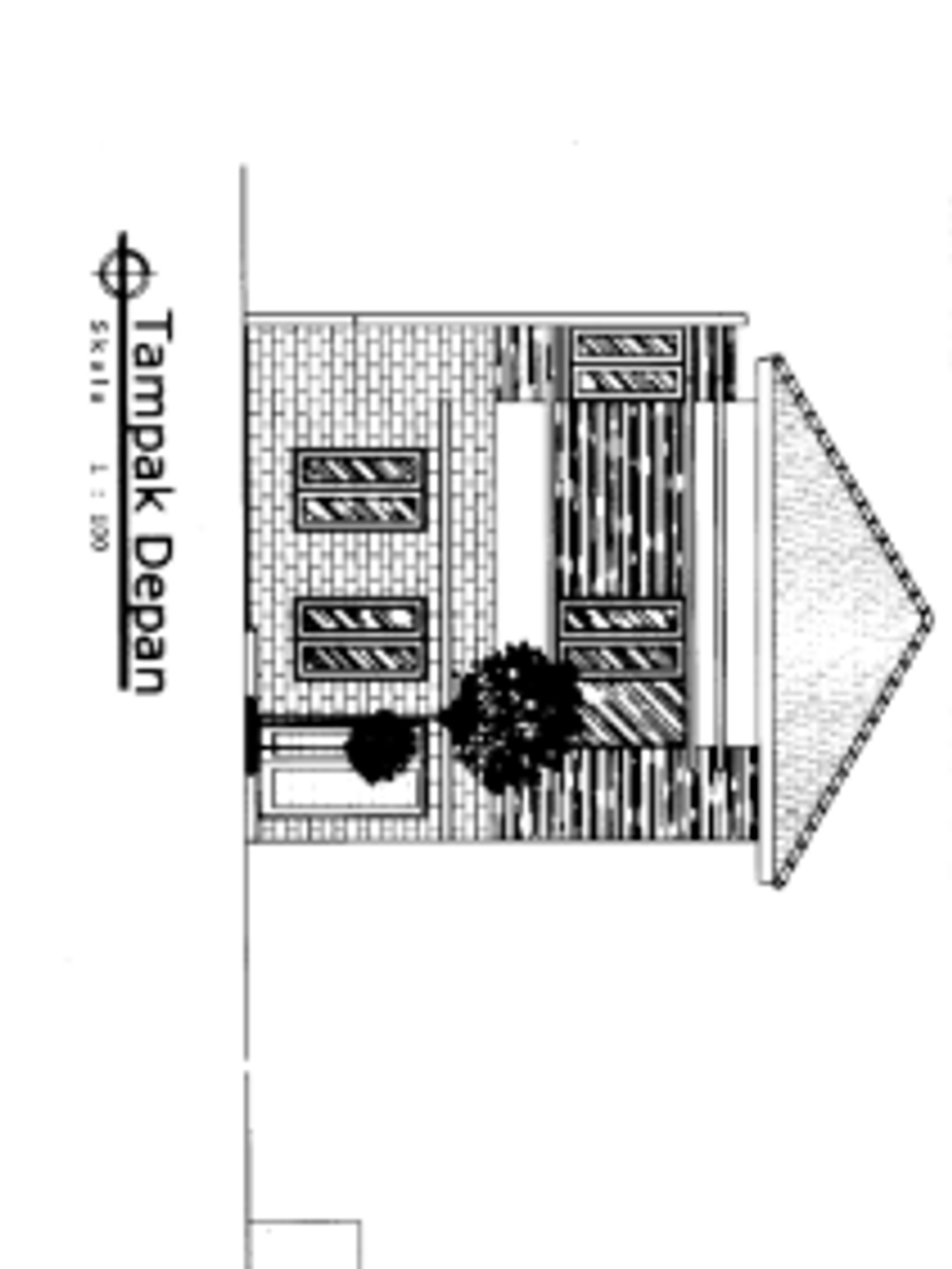 foto tampak rumah tipe Calathea Ornata (B02) perumahan Graha Calathea