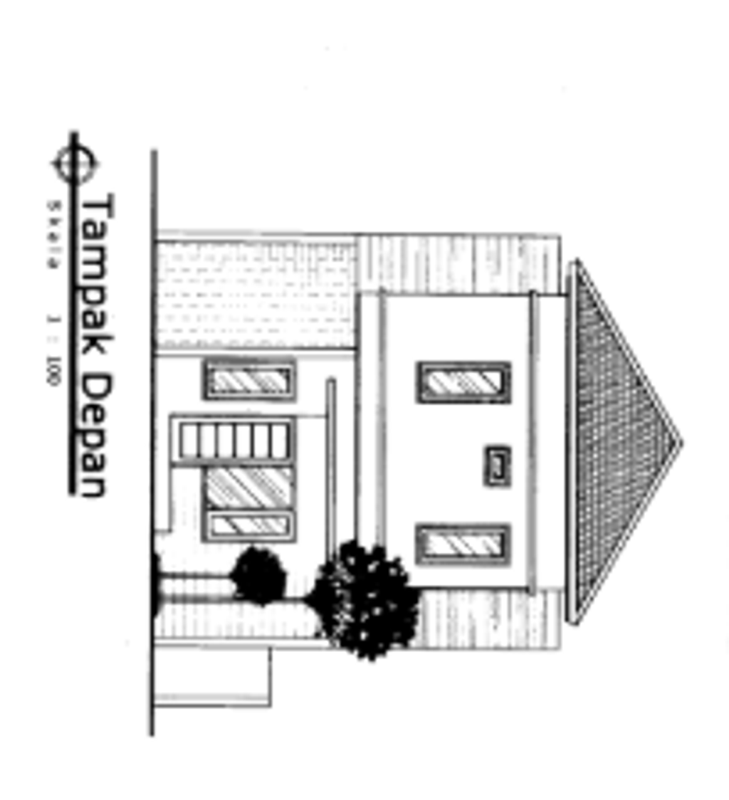 foto tampak rumah tipe Calathea Ornata (B03a) perumahan Graha Calathea