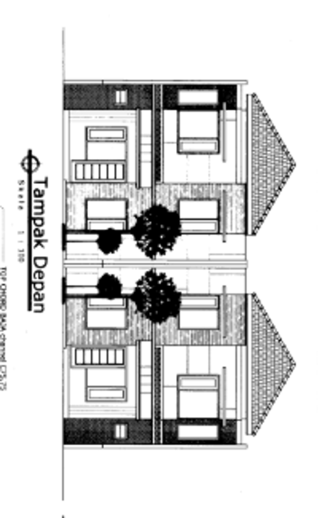 foto tampak rumah tipe Calathea Crimson - (B09, B10, B11, C08, C09, C10) perumahan Graha Calathea