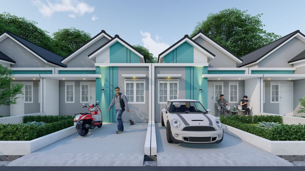 foto tampak rumah tipe 36/72 perumahan ELDIA GREEN REALITY