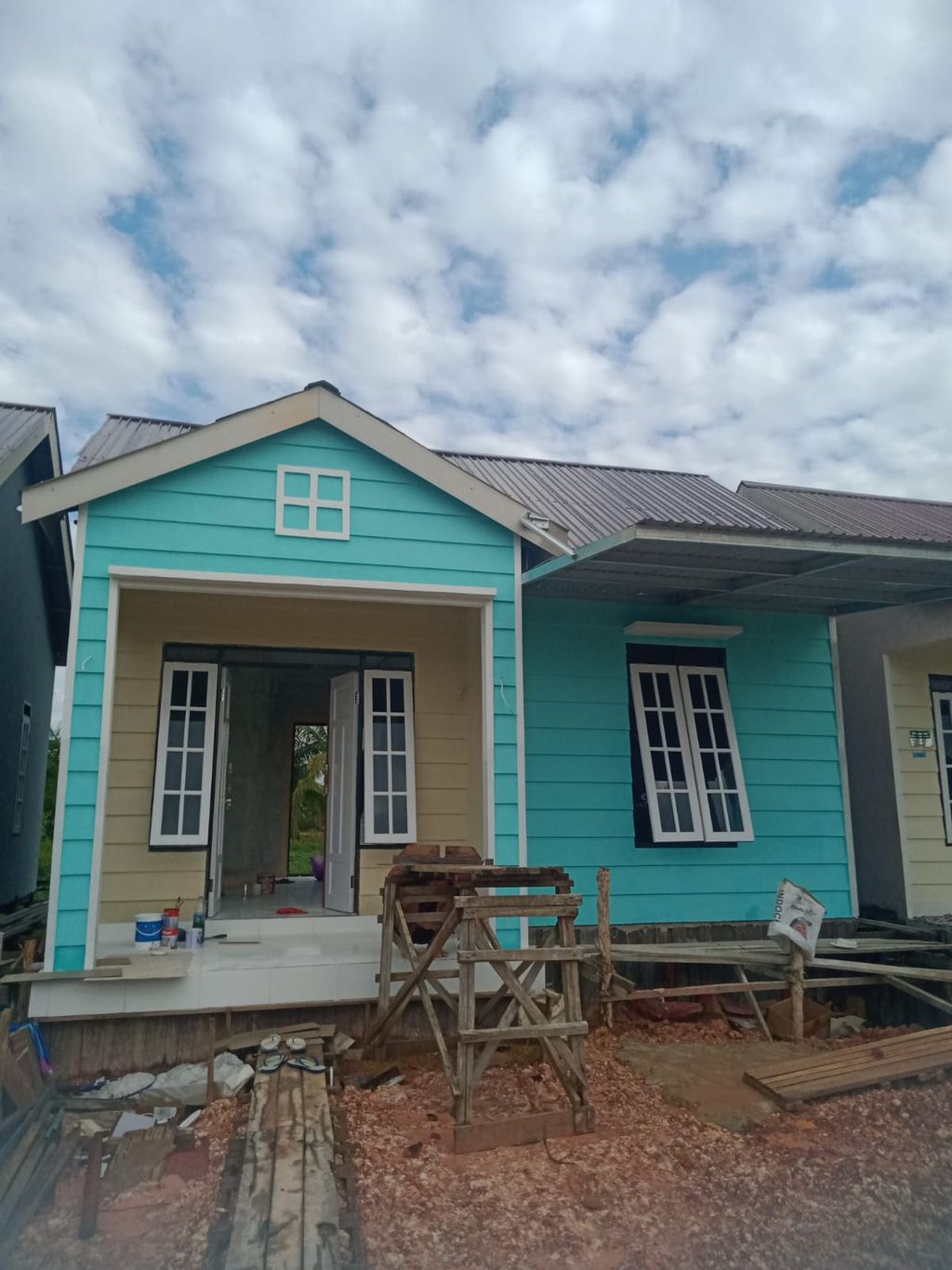 foto tampak rumah tipe 36 HARGA BARU perumahan BERKATPESONA SUNGAI LULUT