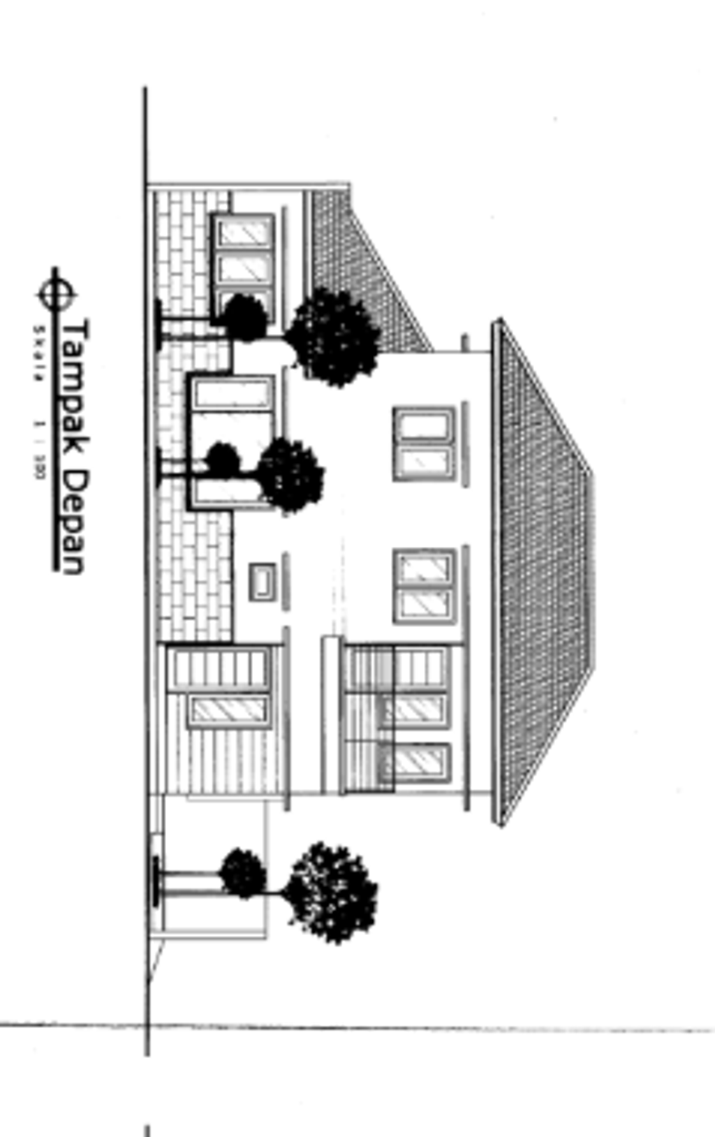 foto tampak rumah tipe Calathea Ornata - (A01 & A02) perumahan Graha Calathea