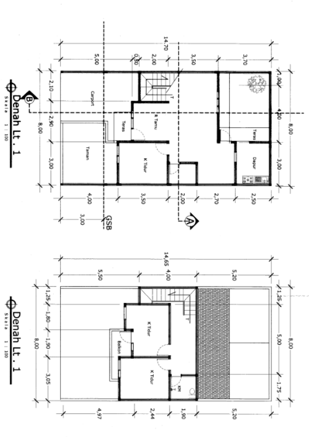 foto denah rumah tipe Calathea Crimson - (C02) perumahan Graha Calathea