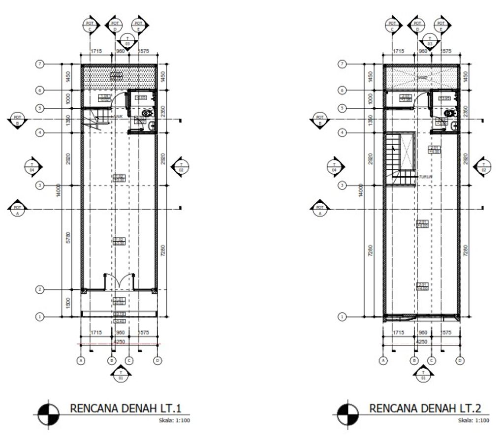foto denah rumah tipe RUKO A2 perumahan GRAND ROYAL REGENCY