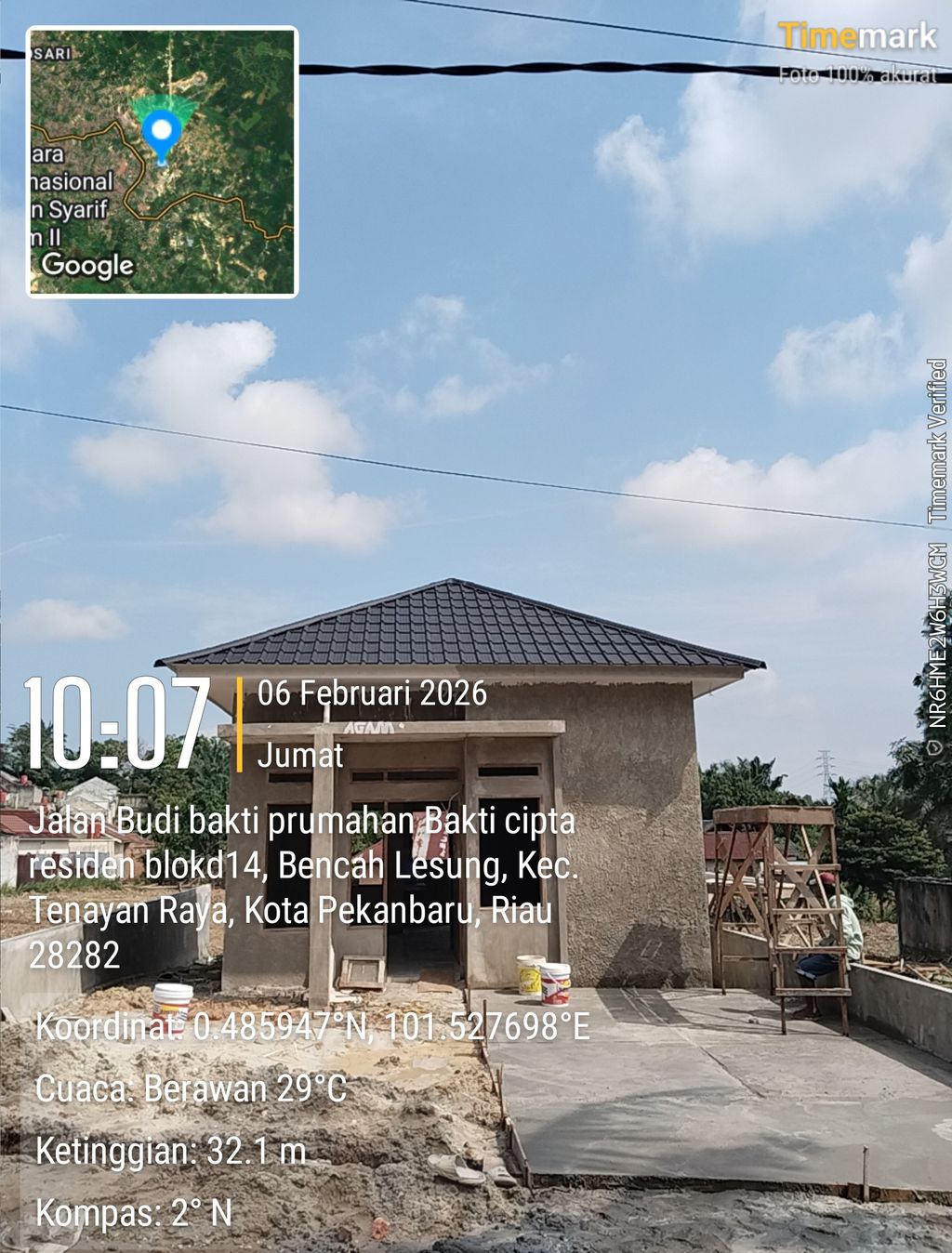 foto contoh rumah perumahan PESONA AULINDYA