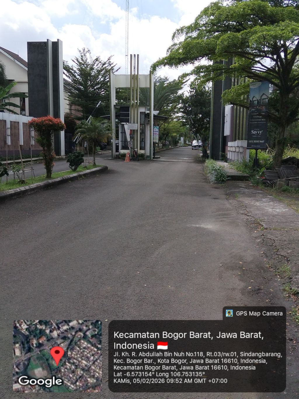 foto gerbang perumahan SINBAD GREEN TERRACE