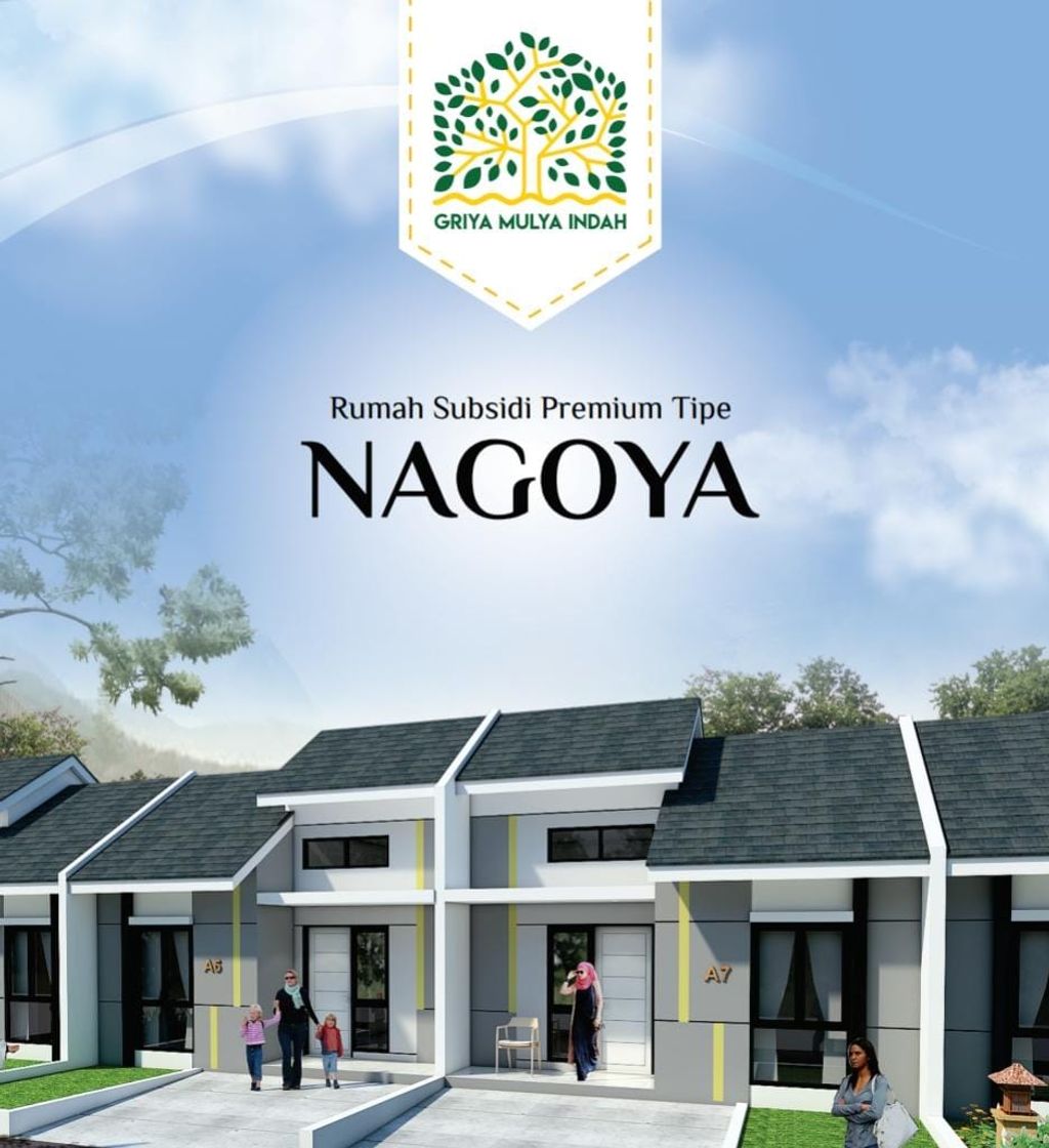 foto tampak rumah tipe NAGOYA perumahan GRIYA MULYA INDAH III OSLO