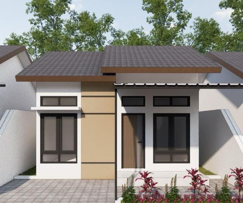 foto tampak rumah tipe 36/96 (subsidi) perumahan Biuku Andai Lestari