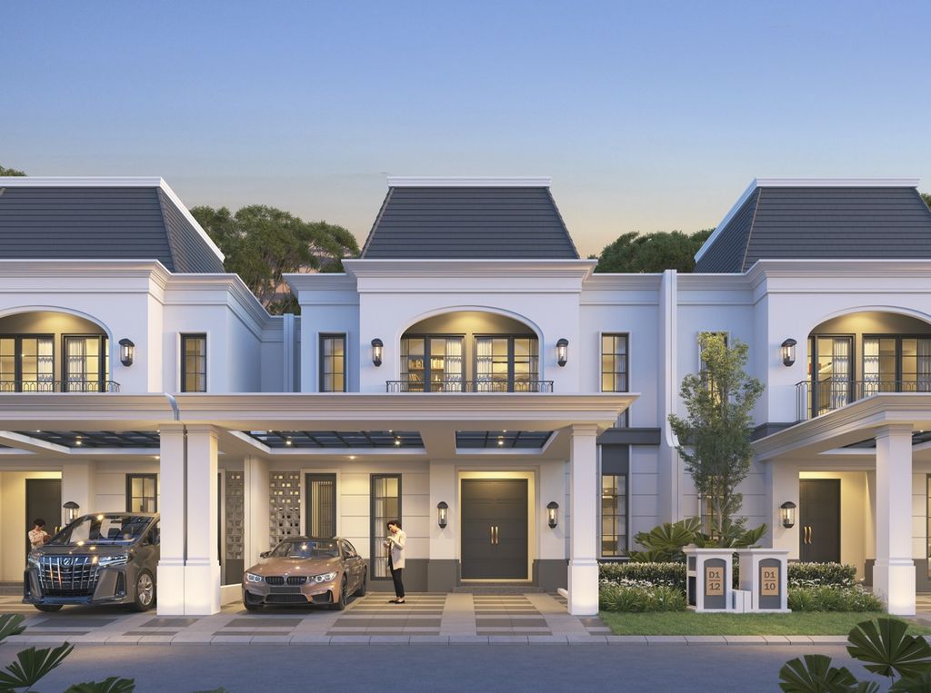 foto tampak rumah tipe CASLANO perumahan CITRALAND PALEMBANG - CLUSTER LUGANO TAHAP 3