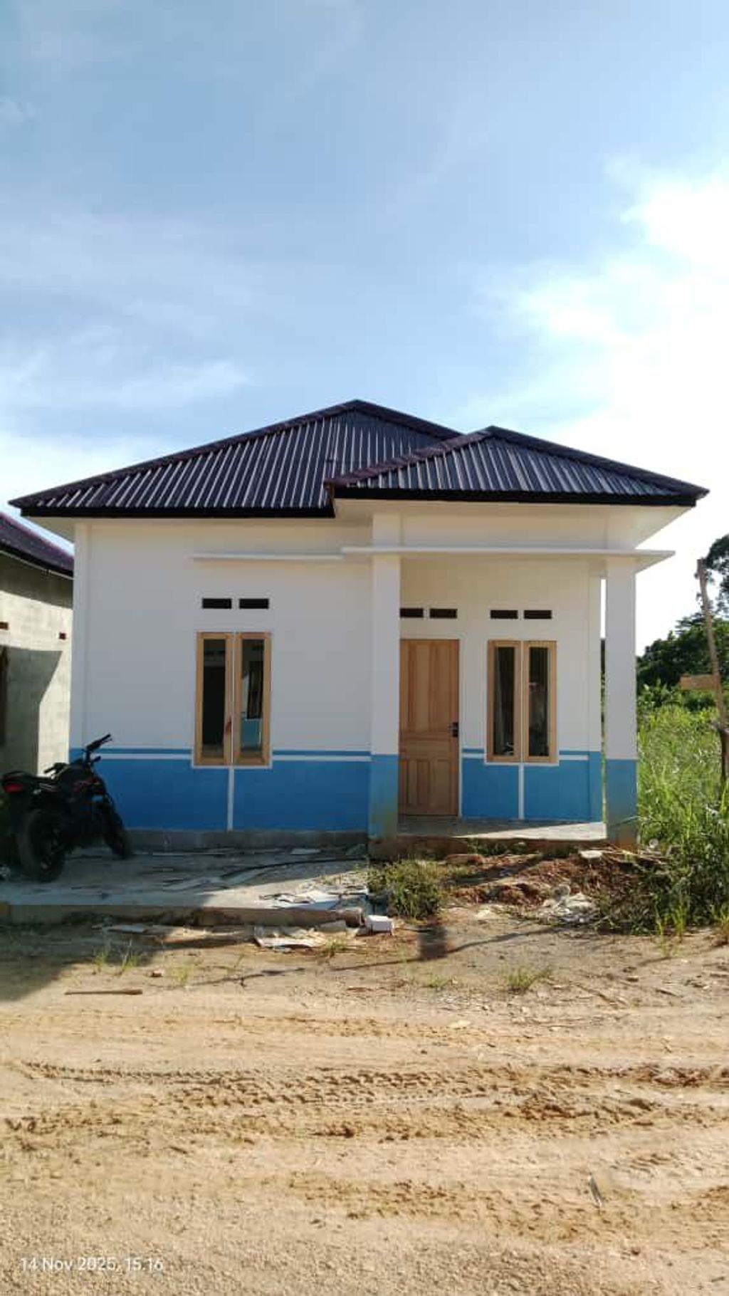 foto tampak rumah tipe SUBSIDI 2 perumahan KESATRIA RESIDENCE TAHAP 2