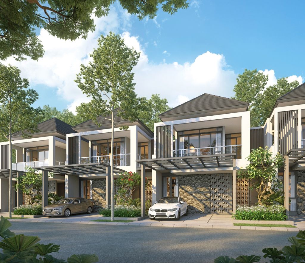foto tampak rumah tipe FREA perumahan BSB City Hilago