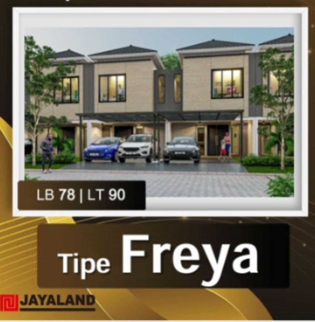 foto tampak rumah tipe FREYA perumahan Oslo