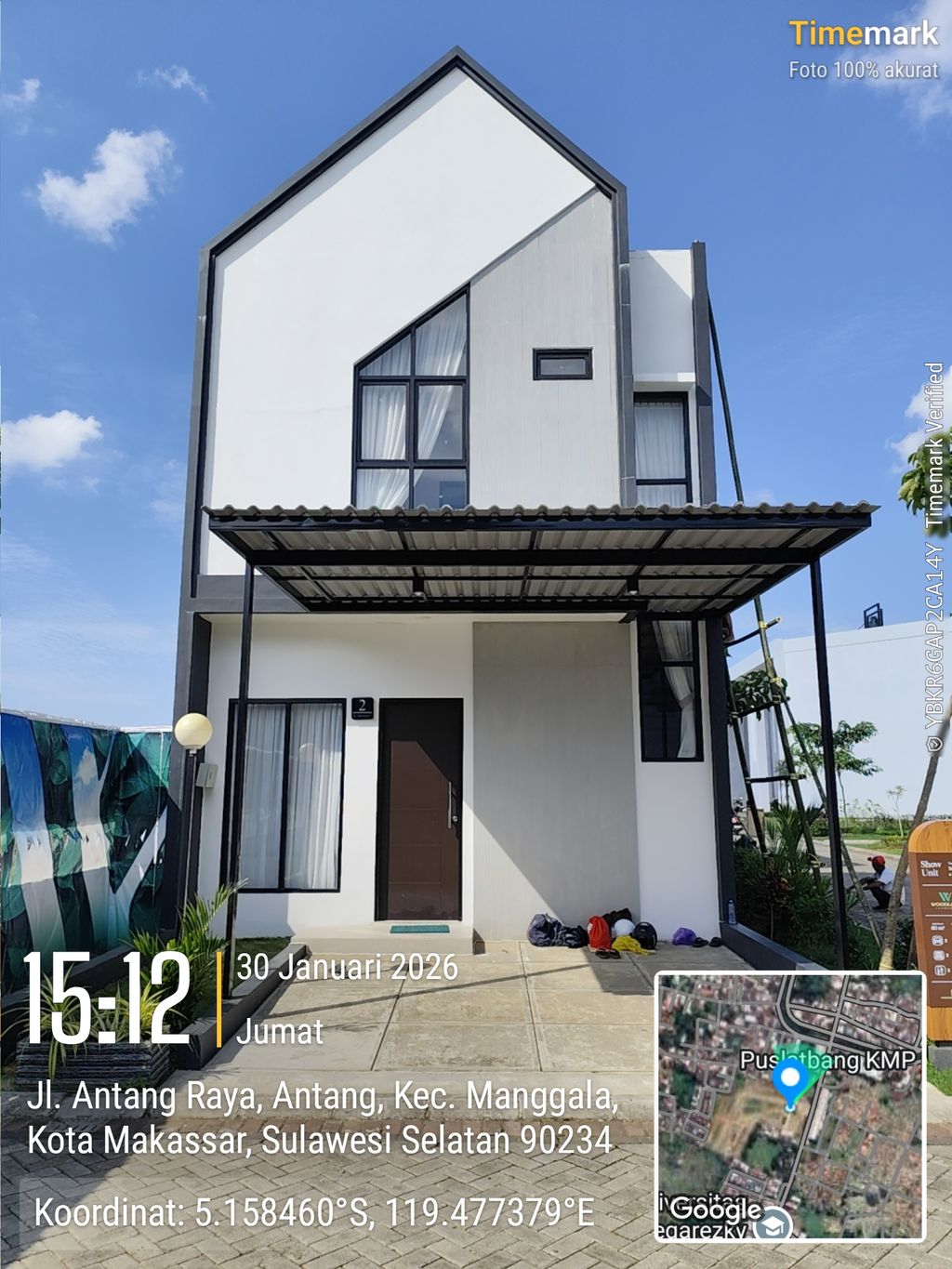 foto tampak rumah tipe The Banyan perumahan WOODLAND RESIDENCE