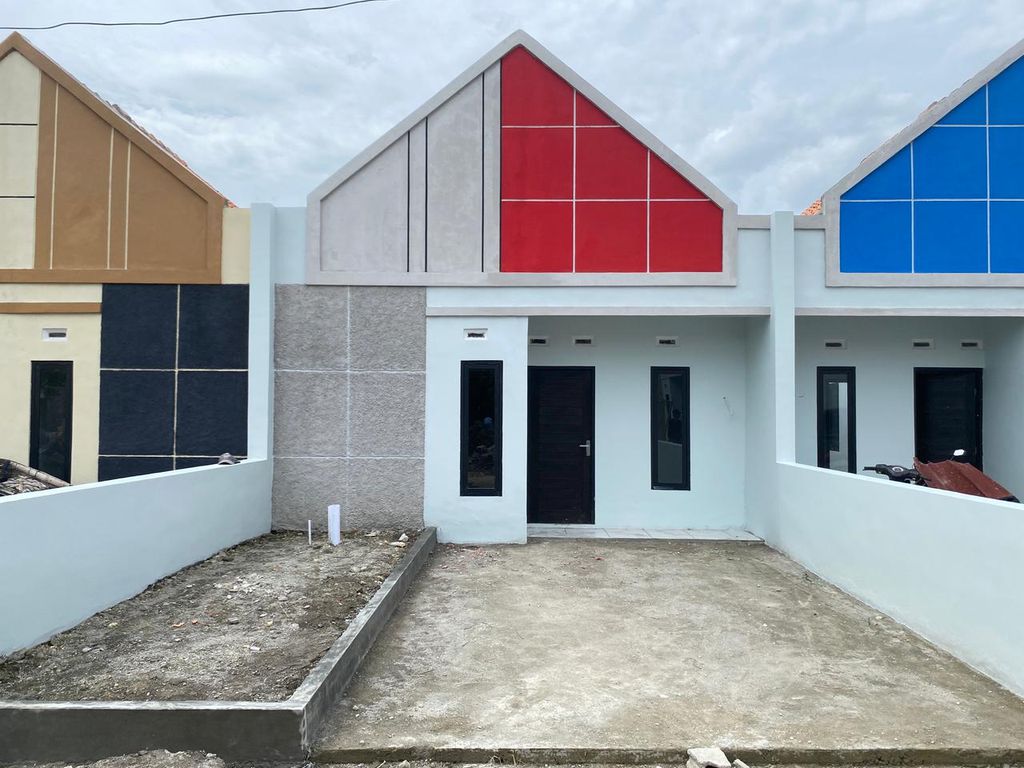 foto tampak rumah tipe Subsidi A perumahan Grand Pesona Harmoni