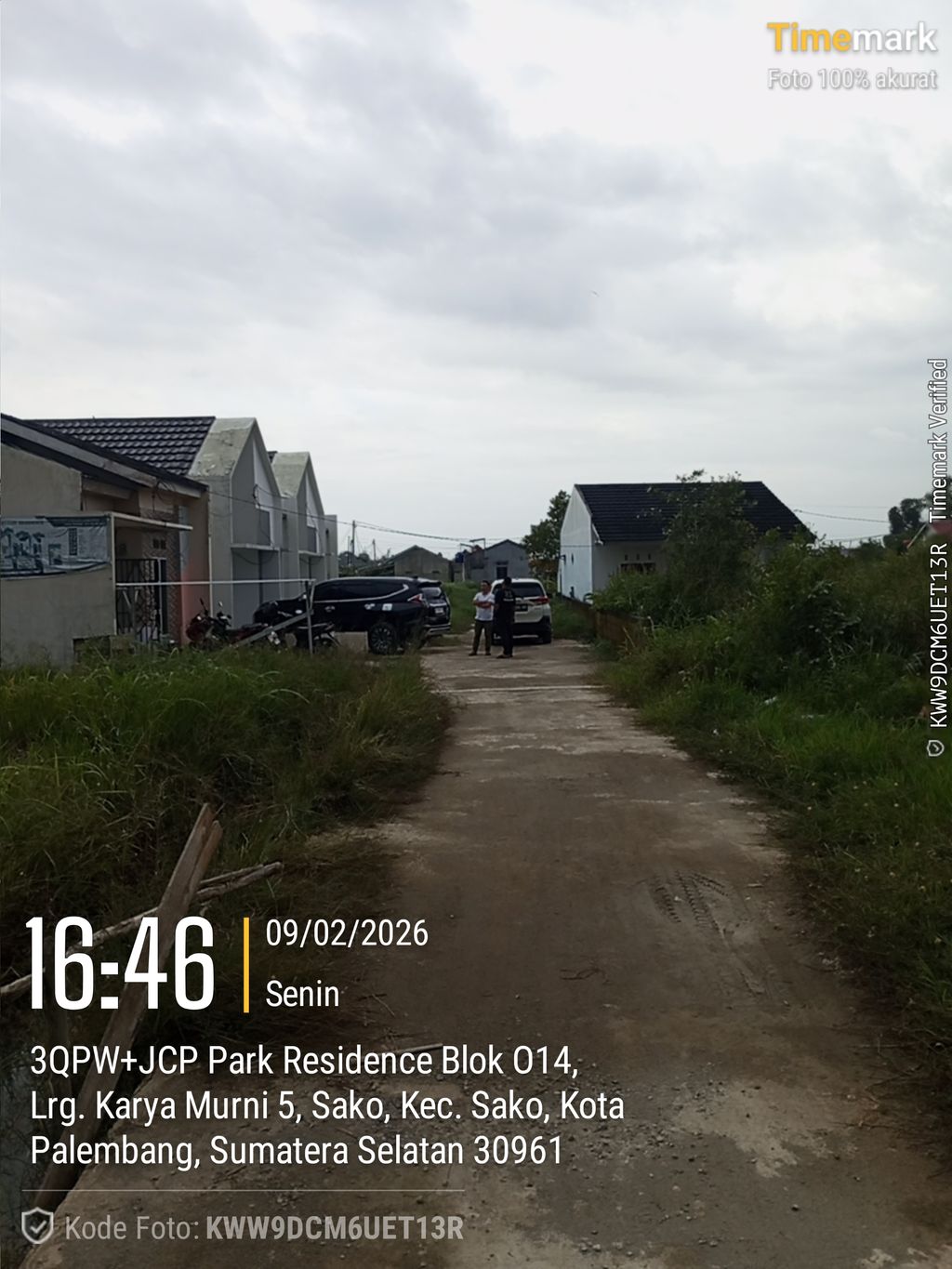 foto gerbang perumahan Muzazi residence