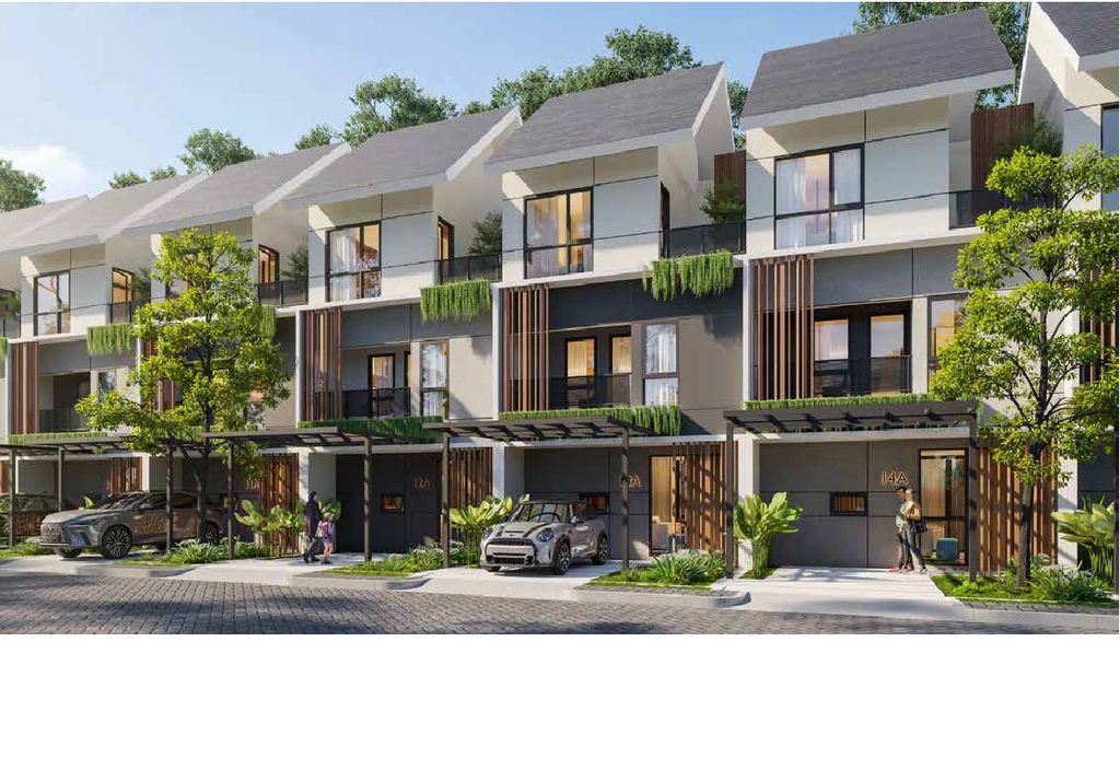 foto tampak rumah tipe SPRUCE perumahan GRIYA IDOLA RESIDENCE TANGERANG