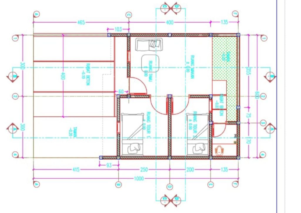 foto denah rumah tipe T.29 perumahan GRIYA SRIMAHI INDAH TAHAP 2