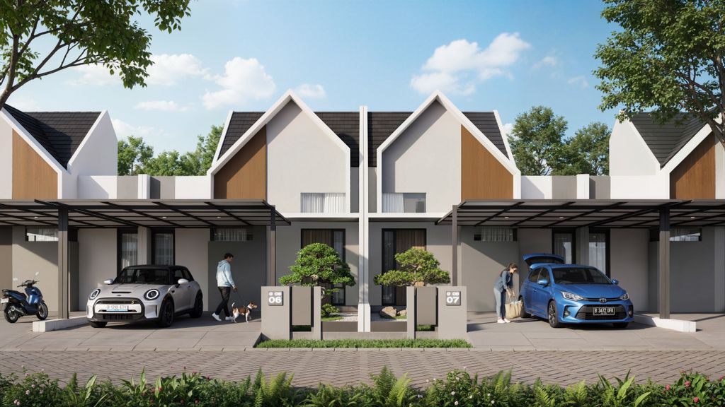 foto tampak rumah tipe 47 GILIA perumahan VILA BOGOR INDAH 6 EXT