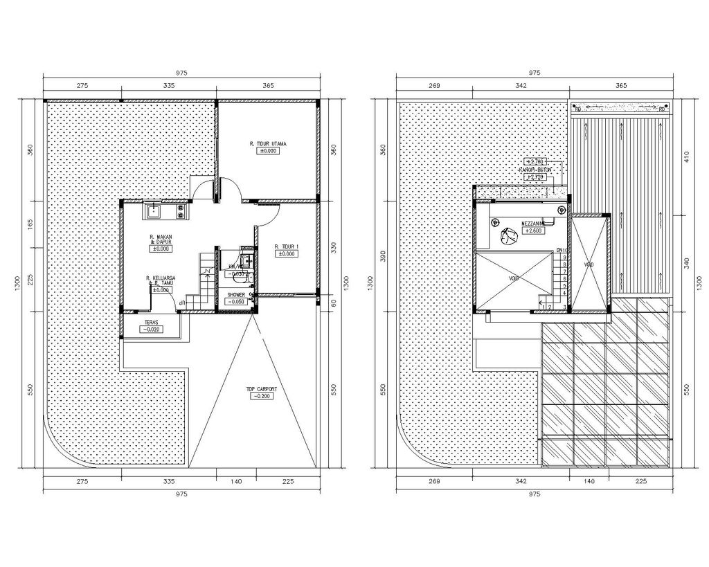 foto denah rumah tipe 47 GILIA perumahan VILA BOGOR INDAH 6 EXT