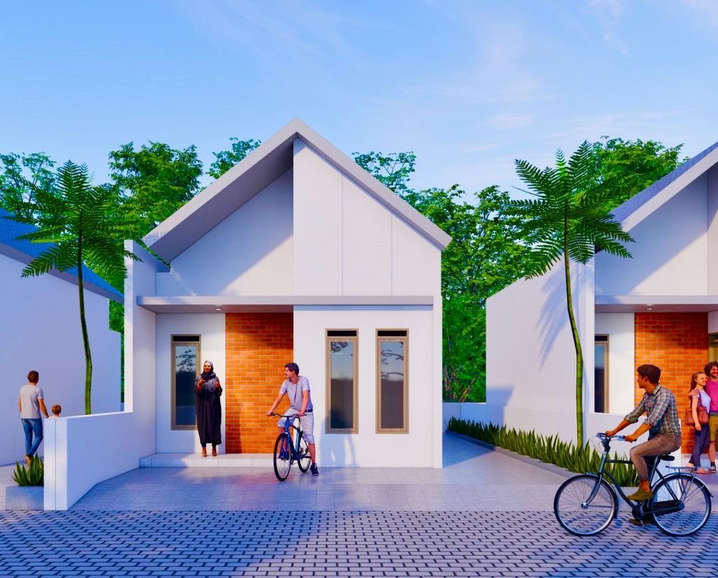 foto tampak rumah tipe 34 perumahan PERUMAHAN PESONA INDAH KATIMIS