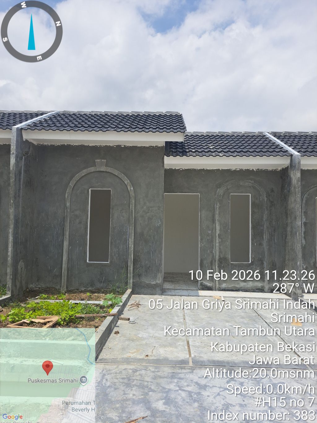 foto tampak rumah tipe T.22 perumahan GRIYA SRIMAHI INDAH TAHAP 2