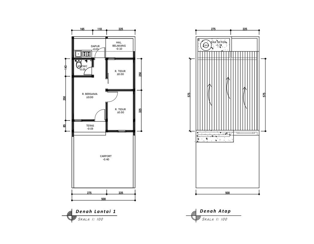 foto denah rumah tipe 30 1 Lantai Landed (313) perumahan G-Land Padalarang Valley