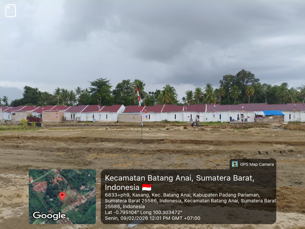 foto posisi tengah perumahan BATANGANAI CITY RESIDENCE III