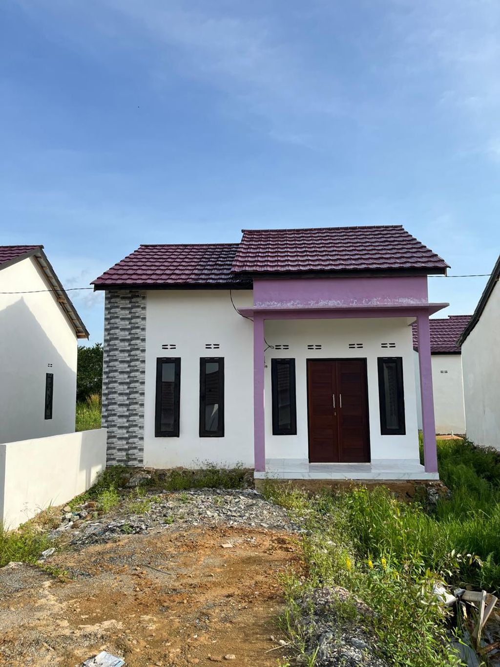 foto tampak rumah tipe 36 perumahan PLAJAU INDAH RESIDENCE