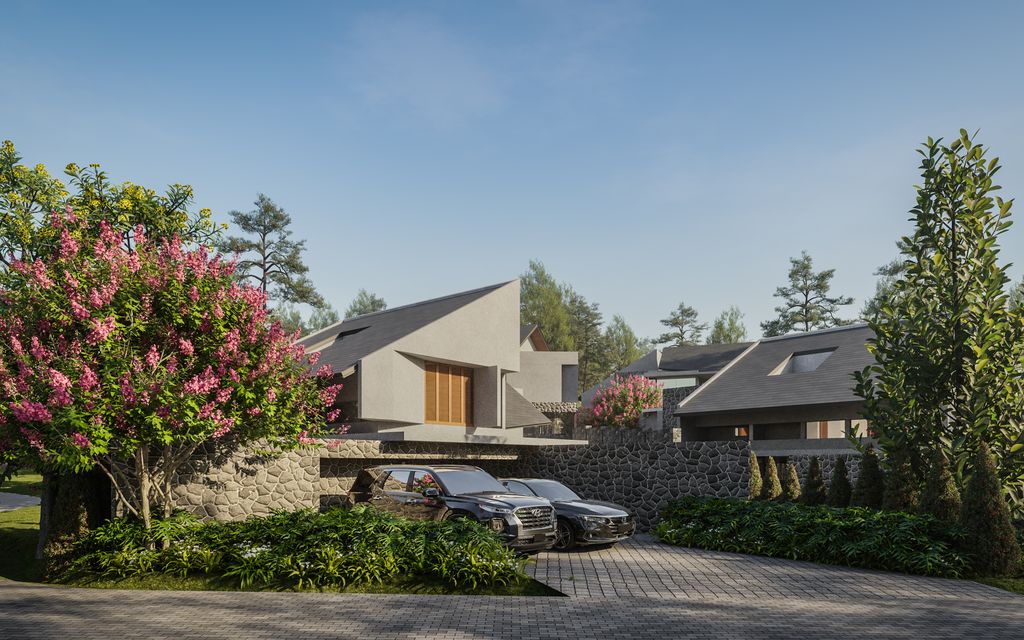 foto tampak rumah tipe NALA DATAR perumahan Panarama Residential Resort