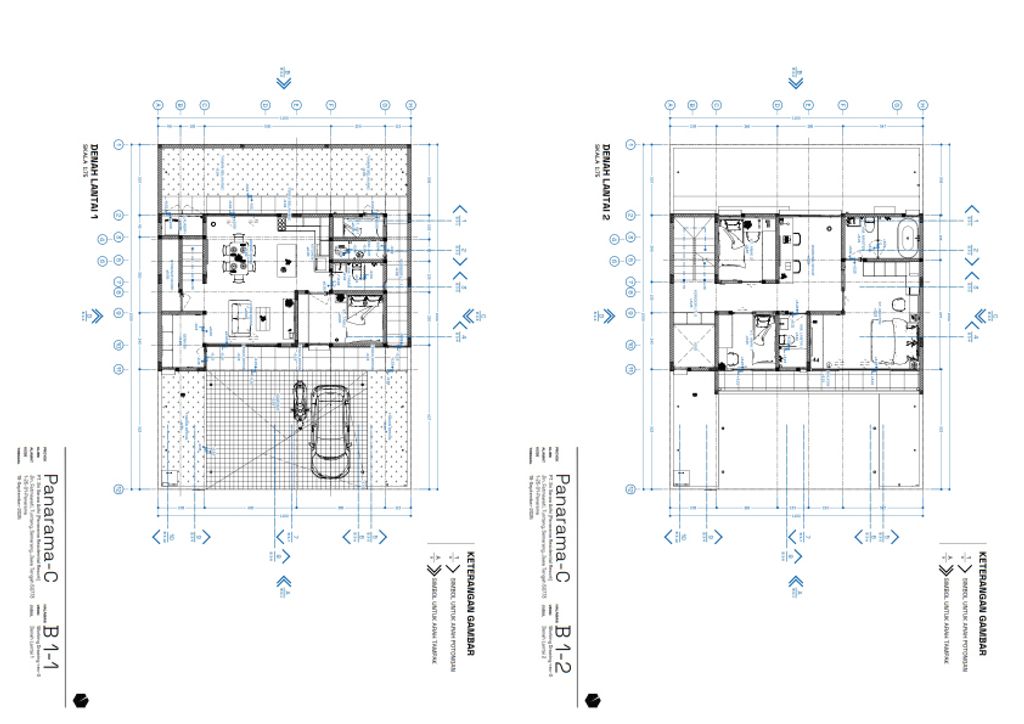 foto denah rumah tipe C perumahan Panarama Residential Resort