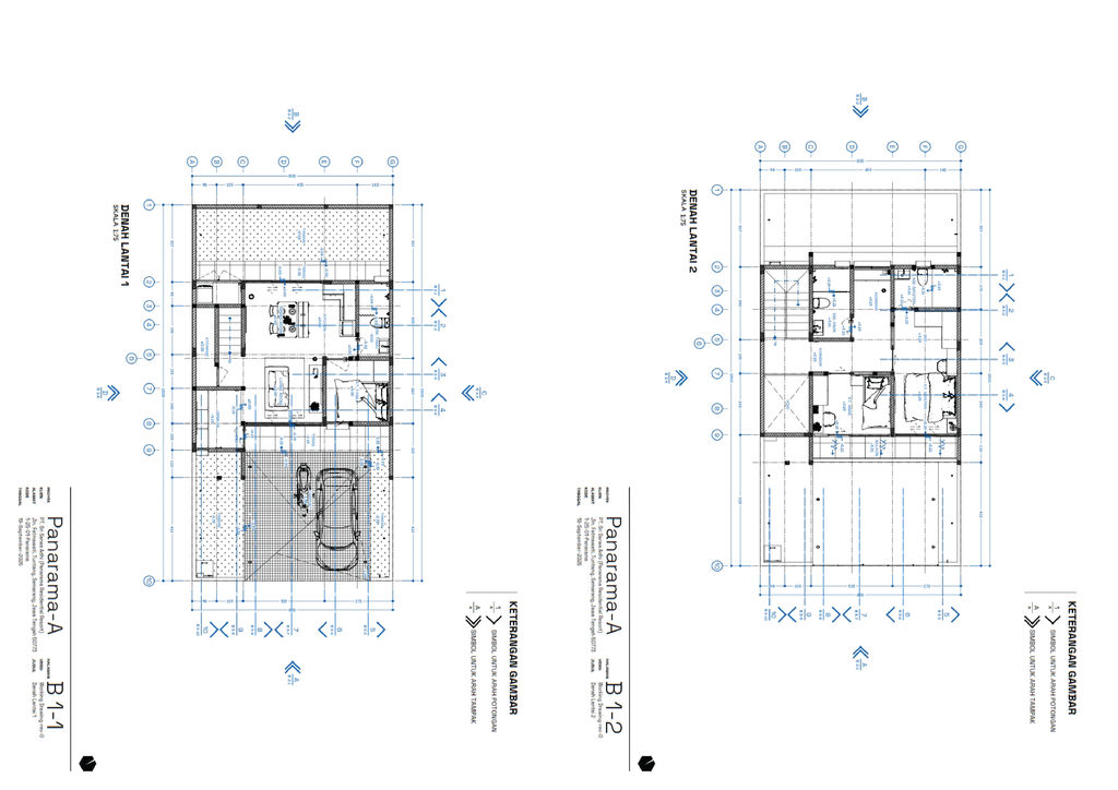 foto denah rumah tipe A perumahan Panarama Residential Resort