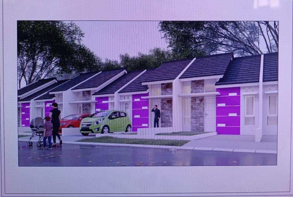 foto tampak rumah tipe SPINEL A J.03 perumahan GRAND PESONA