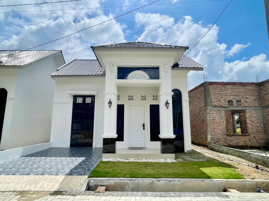 foto tampak rumah tipe 46 New perumahan HARMONI REGENCY