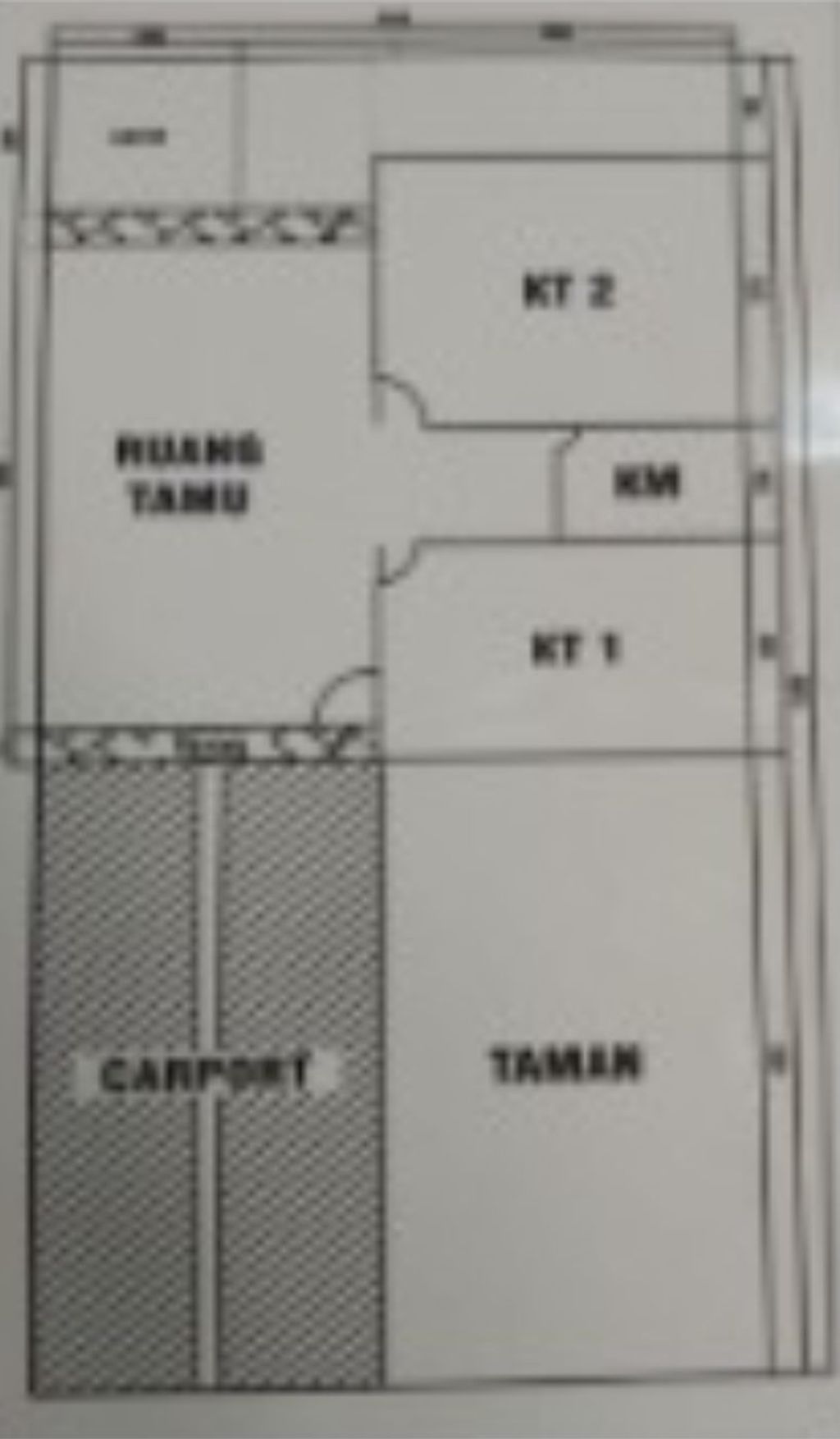 foto denah rumah tipe 36/66 (2026) perumahan BUKIT LINTANG MAS
