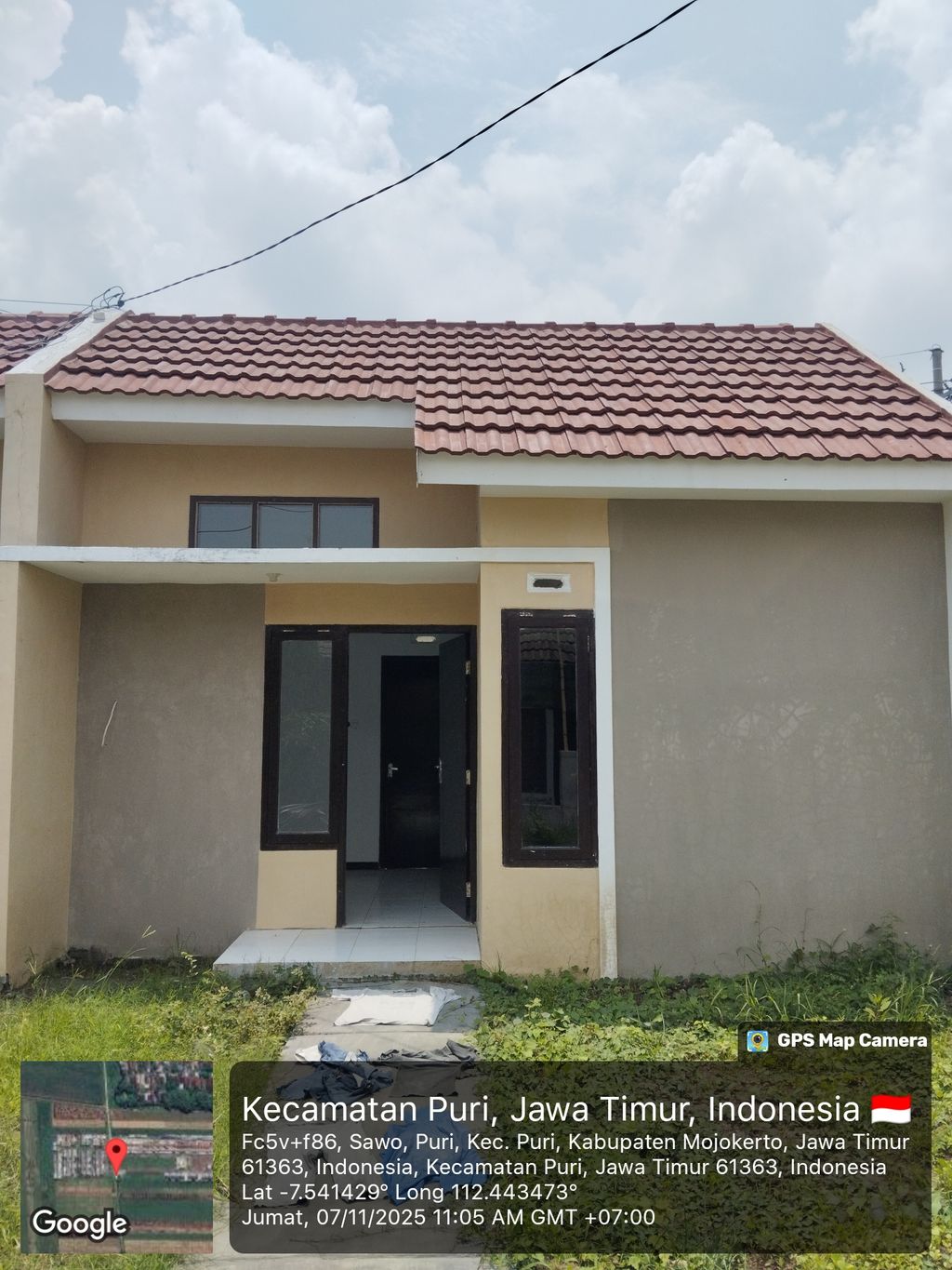 foto tampak rumah tipe 24/76 (subsidi) perumahan GRAND EMERALD PURI